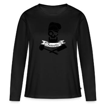 Smutje - équipage de motivation de voile de cuisinier - T-shirt manches longues Premium bio Femme - noir - Devant - Julia (174cm)