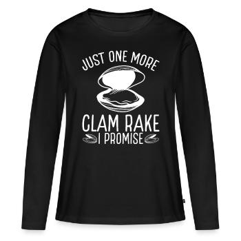 Clam Juste un râteau de plus que je promets Digger - T-shirt manches longues Premium bio Femme - noir - Devant - Julia (174cm)