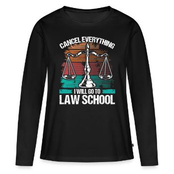 Law School Graduate Degree Attorney Law Students - Frauen Premium Bio Langarmshirt - Schwarz - Vorne - Julia (174cm)