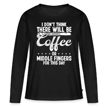 Humour drôle pour le travail de collègue de travail Sarcasme pour les hommes - T-shirt manches longues Premium bio Femme - noir - Devant - Julia (174cm)