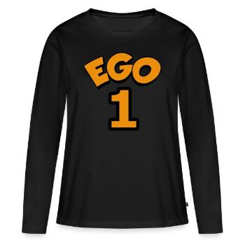 Ego 1 égoïste numéro un - T-shirt manches longues Premium bio Femme - noir - Devant - Julia (174cm)