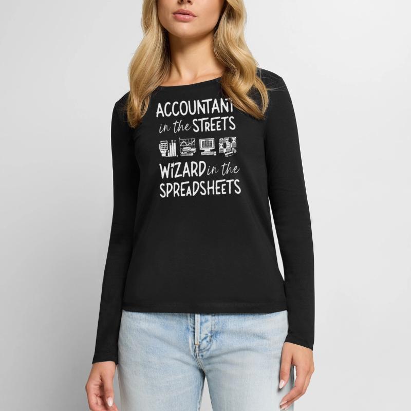 Comptable Comptable Comptable T-shirt manches longues Premium bio Femme