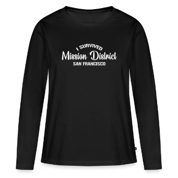 J’ai remarqué le déménagement du district de Mission de San Fr - T-shirt manches longues Premium bio Femme - noir - Devant - Julia (174cm)