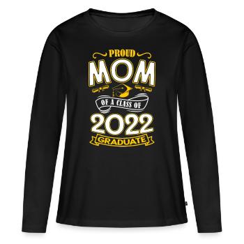 Stolze Mutter Der Abschlussklasse 2022 - Frauen Premium Bio Langarmshirt - Schwarz - Vorne - Julia (174cm)