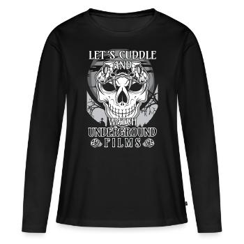 Film underground, Cinéma indépendant, Horreur - T-shirt manches longues Premium bio Femme - noir - Devant - Julia (174cm)