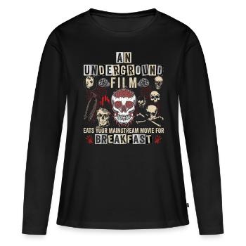 Film underground, Cinéma indépendant, Horreur - T-shirt manches longues Premium bio Femme - noir - Devant - Julia (174cm)