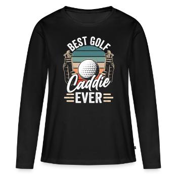 Meilleur Golf Caddy Ever Golf Golf - T-shirt manches longues Premium bio Femme - noir - Devant - Julia (174cm)