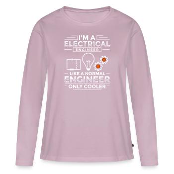 Electrical Engineering Engineer Research Development - Women's Premium Organic Long Sleeve Shirt - dusky pink - Front - Julia (174cm)