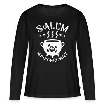 Apotheke Für Einen Apotheker - Frauen Premium Bio Langarmshirt - Schwarz - Vorne - Julia (174cm)