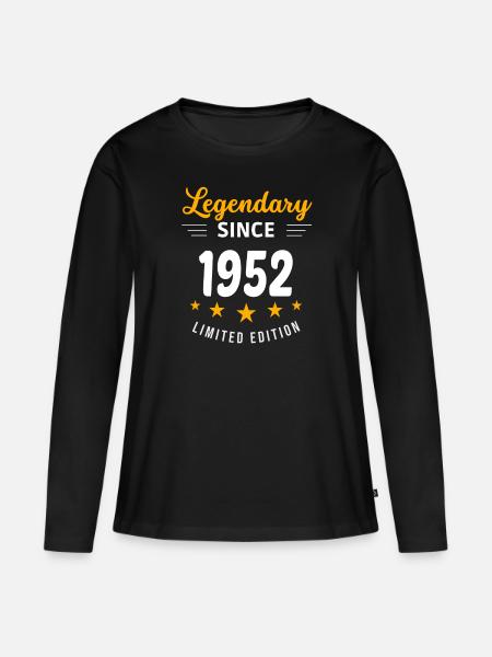 Legendär seit 1952 - Frauen Premium Bio Langarmshirt - Schwarz