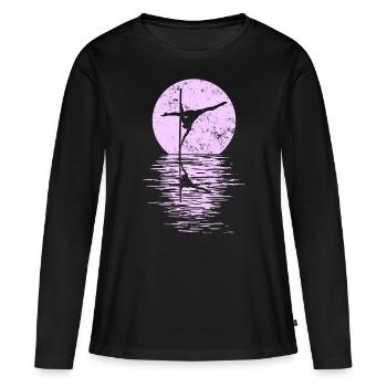 Pole Dance Dancer, Pole Dance, Pole Dancing - T-shirt manches longues Premium bio Femme - noir - Devant - Julia (174cm)