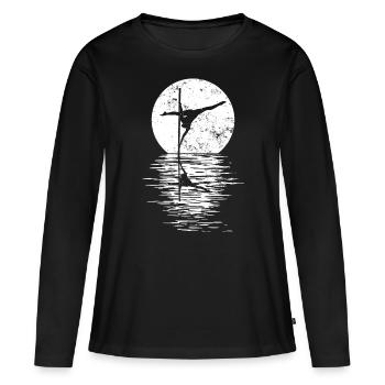 Pole Dance Dancer, Pole Dance, Pole Dancing - T-shirt manches longues Premium bio Femme - noir - Devant - Julia (174cm)