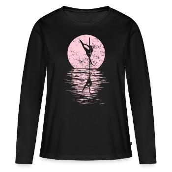 Pole Dance Dancer, Pole Dance, Pole Dancing - T-shirt manches longues Premium bio Femme - noir - Devant - Julia (174cm)