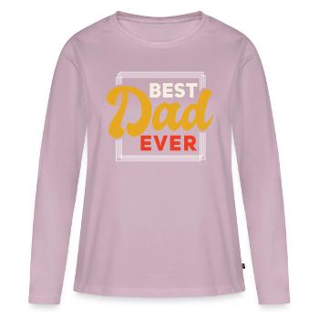 Super Dad, Daddy, bester Vater Papa Vatertag - Frauen Premium Bio Langarmshirt - Altrosa - Vorne - Julia (174cm)
