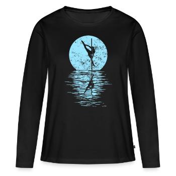 Pole Dance Dancer, Pole Dance, Pole Dancing - T-shirt manches longues Premium bio Femme - noir - Devant - Julia (174cm)