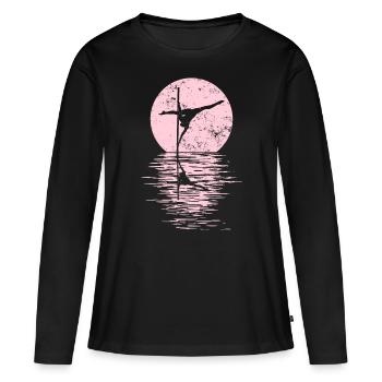 Pole Dance Dancer, Pole Dance, Pole Dancing - T-shirt manches longues Premium bio Femme - noir - Devant - Julia (174cm)