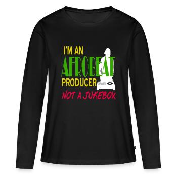 Je suis un producteur d’afrobeat, pas un jukebox - T-shirt manches longues Premium bio Femme - noir - Devant - Julia (174cm)