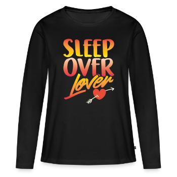 Nuitée des amoureux Nuitée - T-shirt manches longues Premium bio Femme - noir - Devant - Julia (174cm)