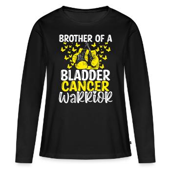 Bladder Cancer Awareness Brother Twins Sibling - Women's Premium Organic Long Sleeve Shirt - black - Front - Julia (174cm)