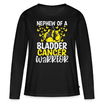 Bladder Cancer Awareness Nephew Aunt Uncle - Women's Premium Organic Long Sleeve Shirt - black - Front - Julia (174cm)