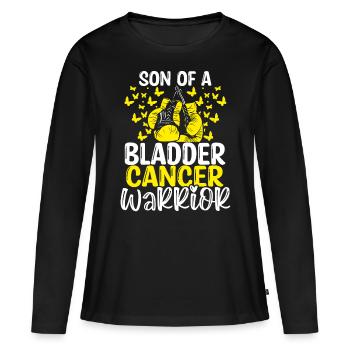 Bladder Cancer Awareness Month Ribbon Son - Women's Premium Organic Long Sleeve Shirt - black - Front - Julia (174cm)