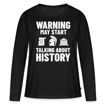 History Teacher Lesson Professor Historian - Women's Premium Organic Long Sleeve Shirt - black - Front - Julia (174cm)