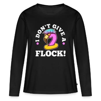 Je ne donne pas de troupeau - T-shirt manches longues Premium bio Femme - noir - Devant - Julia (174cm)