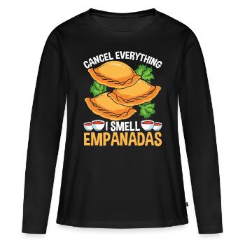 Empada Lover Annuler tout Empanadas Colombie - T-shirt manches longues Premium bio Femme - noir - Devant - Julia (174cm)
