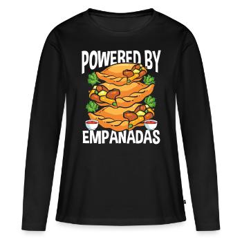 Empada Lover propulsé par Empanadas Maker Colombia - T-shirt manches longues Premium bio Femme - noir - Devant - Julia (174cm)