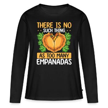 Empada Lover Pas d’Empanadas Colombia - T-shirt manches longues Premium bio Femme - noir - Devant - Julia (174cm)