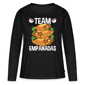 Empada Lover Team Empanadas Making Colombia - T-shirt manches longues Premium bio Femme - noir - Devant - Julia (174cm)