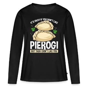 Pierogi Maker Polish Food Pierogi Making Press - Women's Premium Organic Long Sleeve Shirt - black - Front - Julia (174cm)