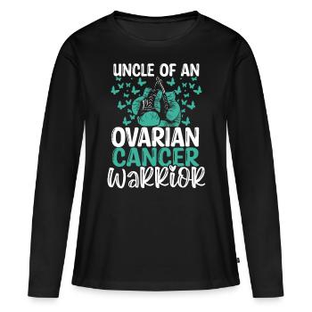 Ovarian Cancer Awareness Uncle Nephew Niece - Frauen Premium Bio Langarmshirt - Schwarz - Vorne - Julia (174cm)