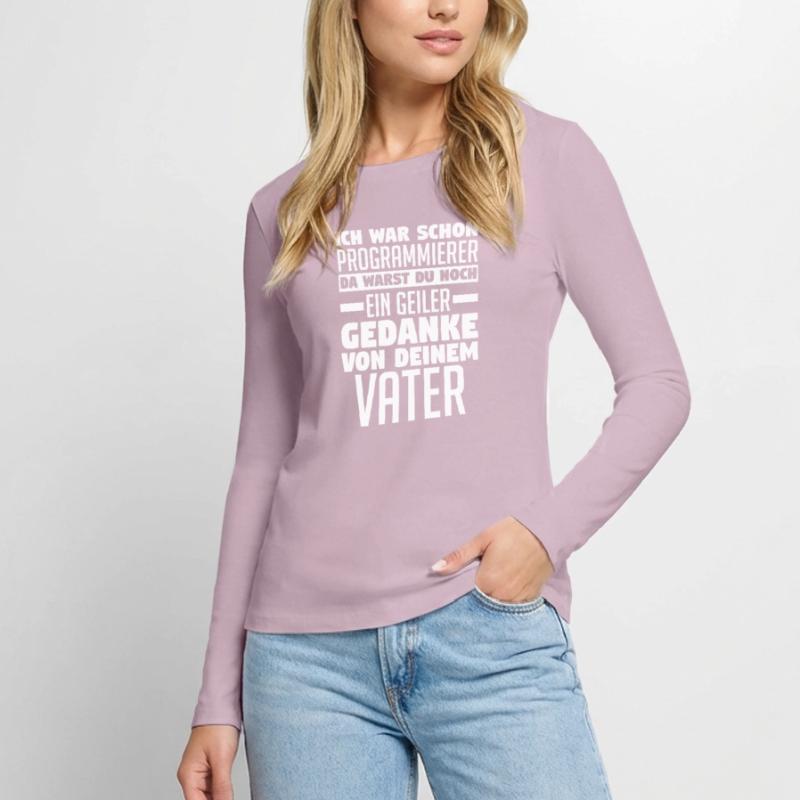 Programmieren Entwickler Coder Programmierer Frauen Premium Bio Langarmshirt