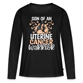 Uterine Cancer Awareness Month Ribbon Son - Women's Premium Organic Long Sleeve Shirt - black - Front - Julia (174cm)