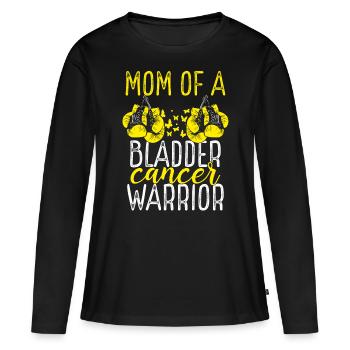 Mom Bladder Cancer Awareness Mothers Day Mama - Women's Premium Organic Long Sleeve Shirt - black - Front - Julia (174cm)