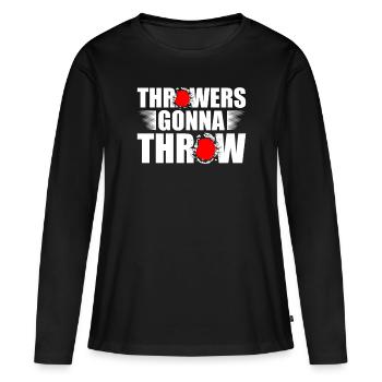 Throwers will throw athletics and throw over - Women's Premium Organic Long Sleeve Shirt - black - Front - Julia (174cm)