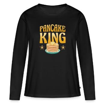 Pancake King Pancake Syrup - Women's Premium Organic Long Sleeve Shirt - black - Front - Julia (174cm)