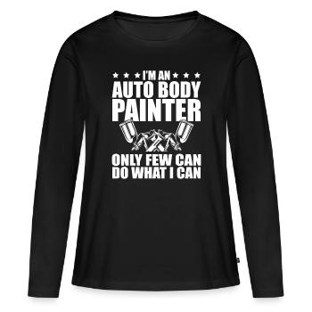 Auto Body Painter Job Beruf Auto Detaillierung - Frauen Premium Bio Langarmshirt - Schwarz - Vorne - Julia (174cm)