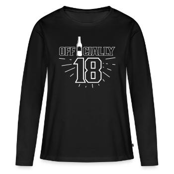 Official 18th birthday eighteen birthday child - Women's Premium Organic Long Sleeve Shirt - black - Front - Julia (174cm)