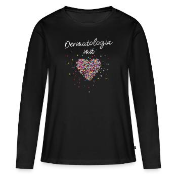 Dermatologist with cardiac dermatology dermatologist - Women's Premium Organic Long Sleeve Shirt - black - Front - Julia (174cm)