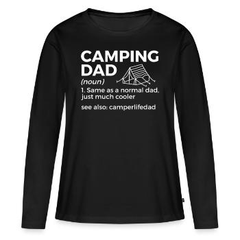 Camping Camping Camping-car - T-shirt manches longues Premium bio Femme - noir - Devant - Julia (174cm)