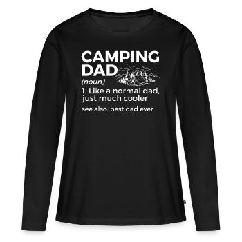 Camping Camping Camping-car - T-shirt manches longues Premium bio Femme - noir - Devant - Julia (174cm)