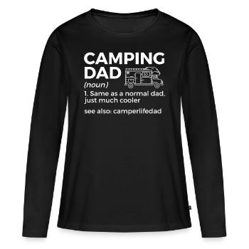 Camping Camping Camping-car - T-shirt manches longues Premium bio Femme - noir - Devant - Julia (174cm)