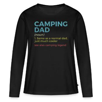Camping Camping Camping-car - T-shirt manches longues Premium bio Femme - noir - Devant - Julia (174cm)