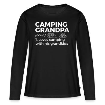 Camping Camping Camping-car - T-shirt manches longues Premium bio Femme - noir - Devant - Julia (174cm)