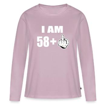 59 Geburtstag - Frauen Premium Bio Langarmshirt - Altrosa - Vorne - Julia (174cm)