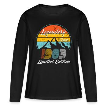 40th birthday born 1983 Legendary Since 1983 - Women's Premium Organic Long Sleeve Shirt - black - Front - Julia (174cm)