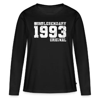 30. Geburtstag Legendary 1993 Original - Frauen Premium Bio Langarmshirt - Schwarz - Vorne - Julia (174cm)