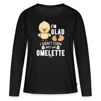 Baby Kids Chick Poulet - T-shirt manches longues Premium bio Femme - noir - Devant - Julia (174cm)
